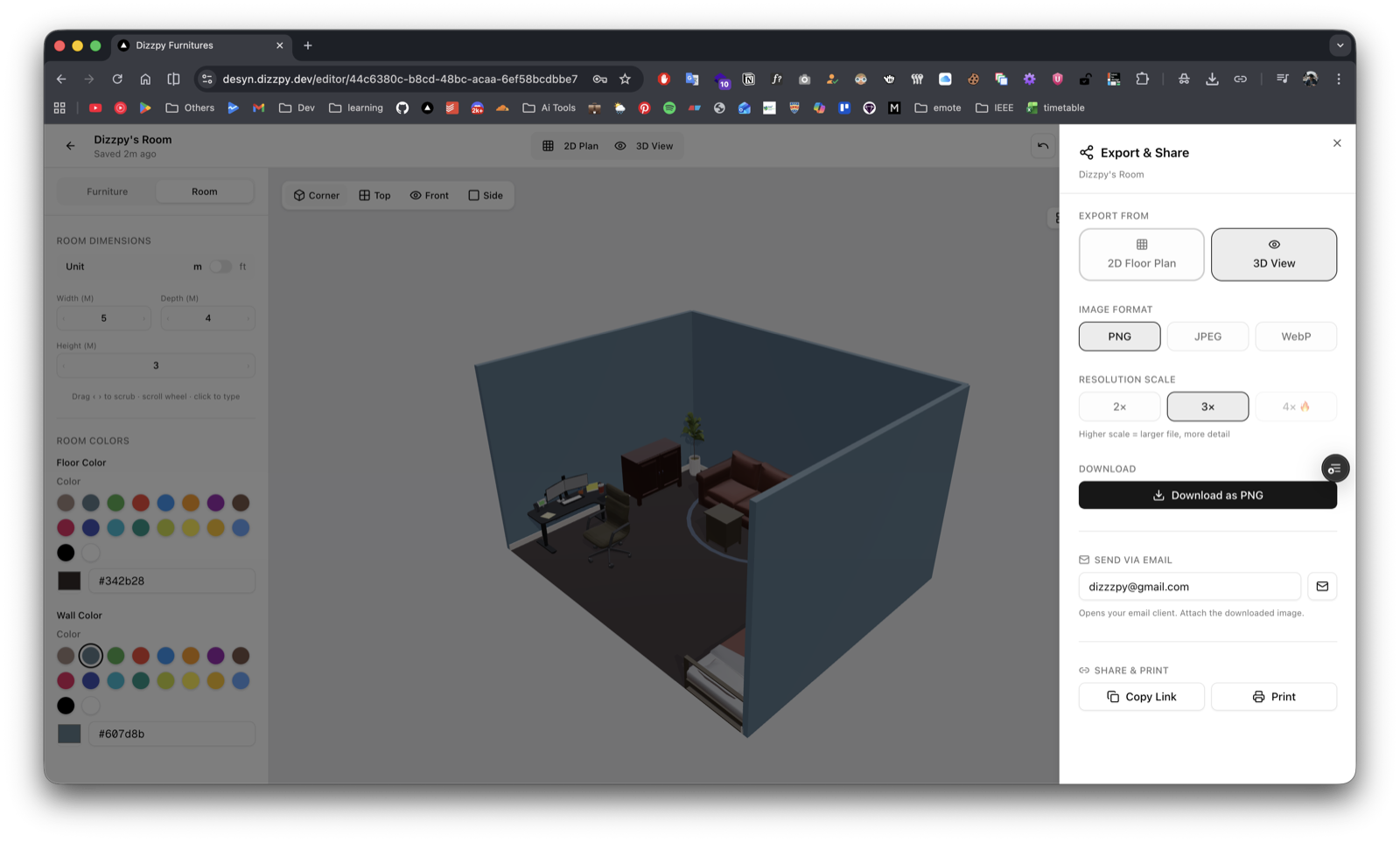 Multi-format export and client sharing options