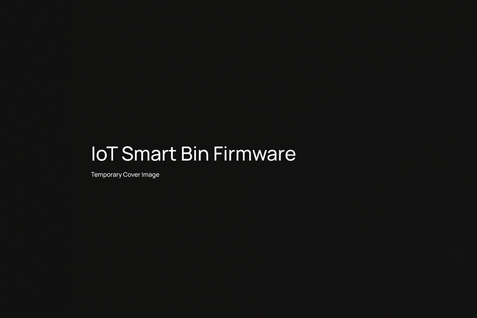 IoT Smart Bin cover